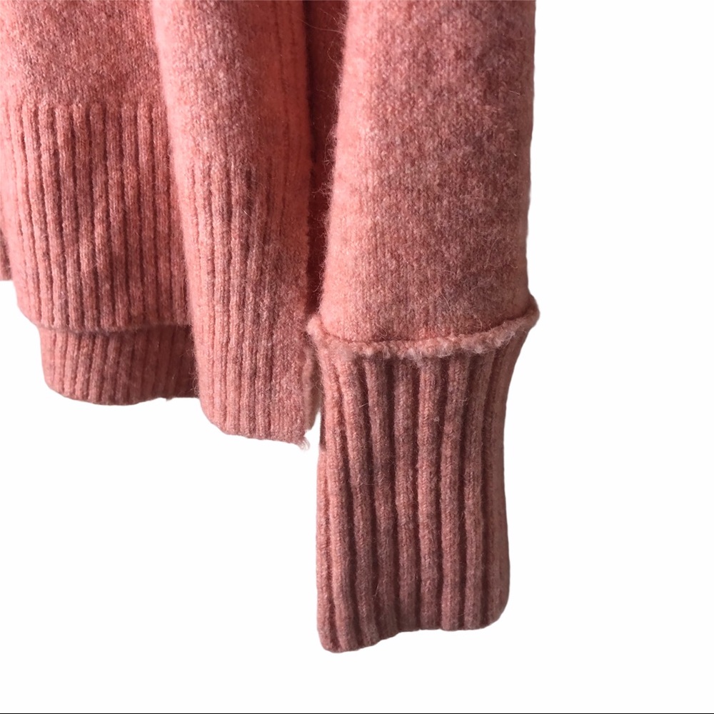J crew alpaca wool‎ blend pink salmon sweater XS - Picture 7 of 12